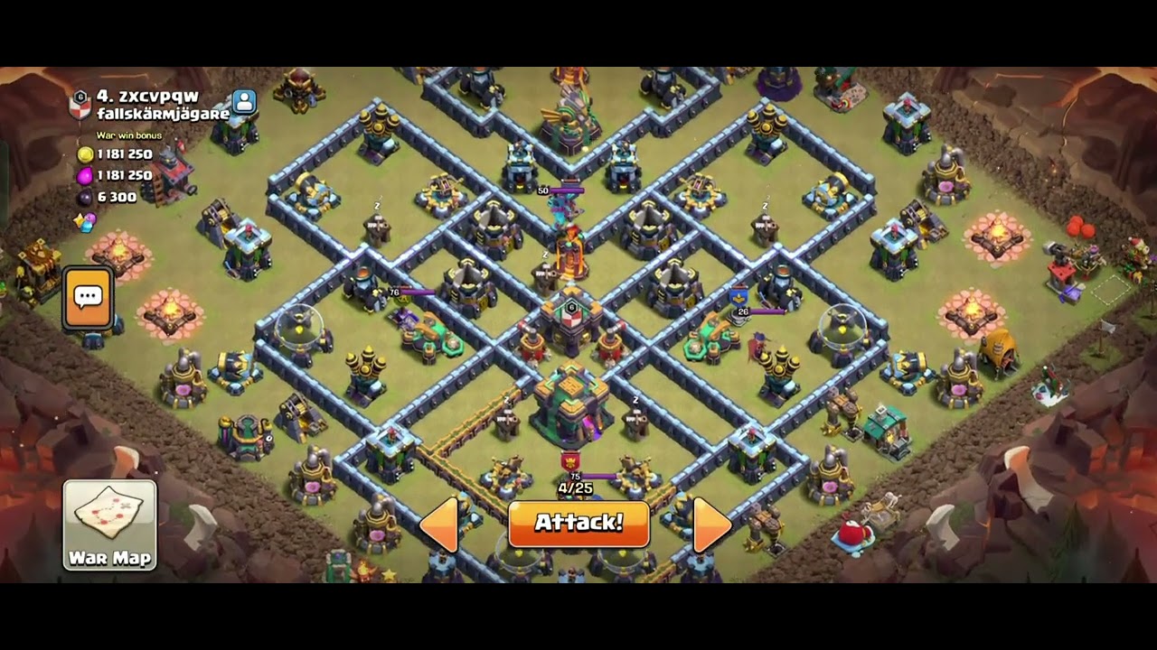 #war attack strategy super archer and yeti bad spell 🎃#blast in base 💥