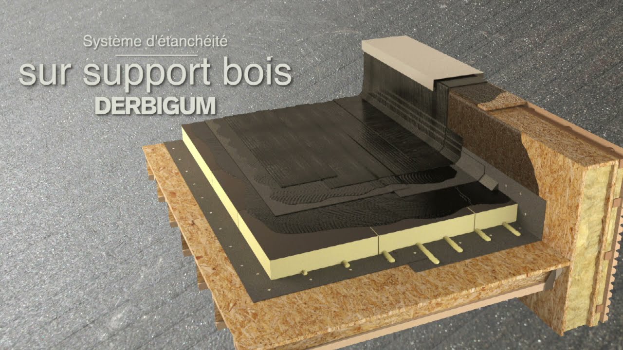 Comment installer une étanchéité bitumineuse sur support bois - Derbigum