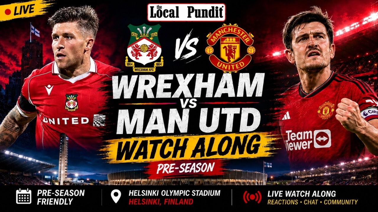 🎟️ Manchester United  🆚  Wrexham | LIVE Watch Along ⚽ | Pre-Season Summer Tour 🇫🇮