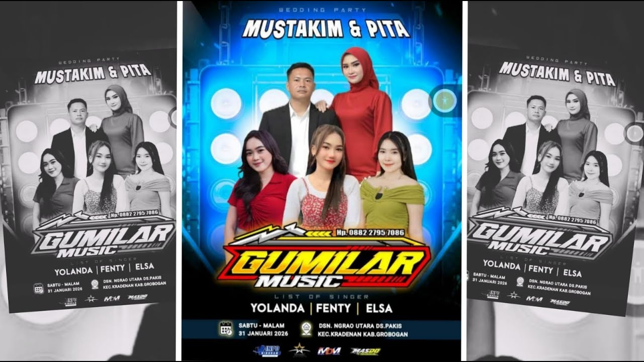 🔴LIVE GUMILAR MUSIC IN NGRAO-PAKIS /WEDDING PARTY 