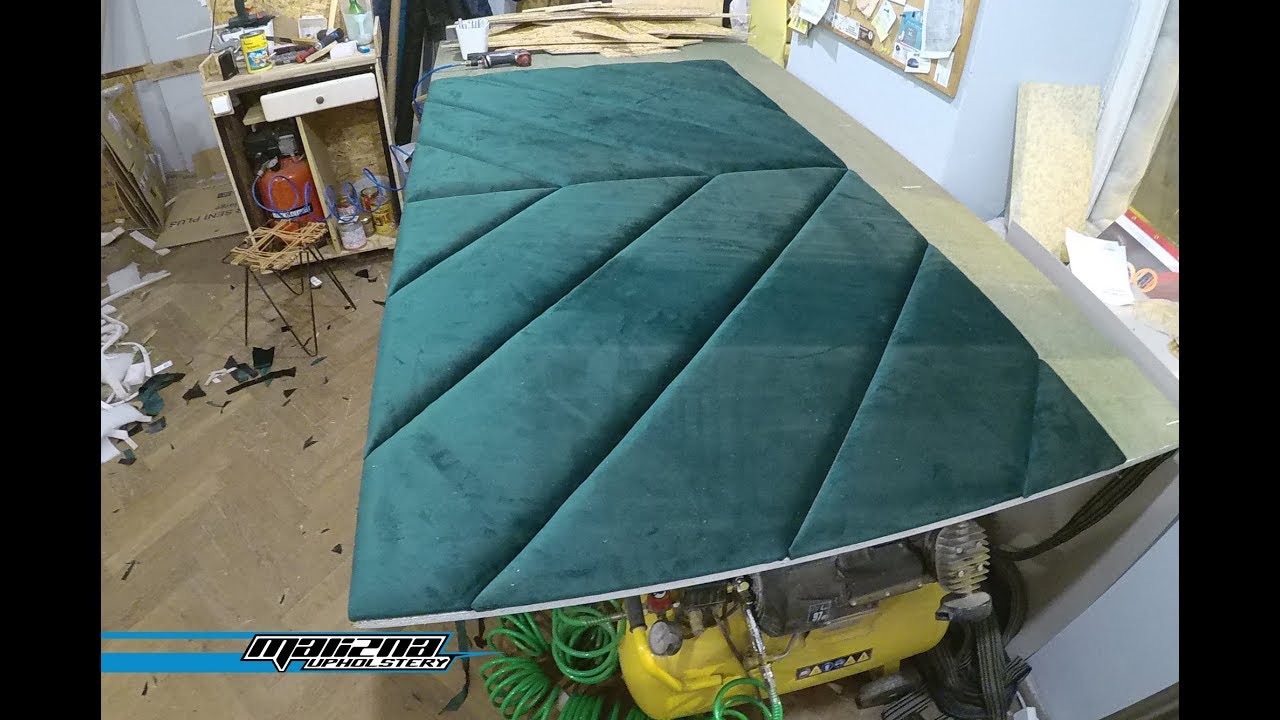 Wezgłowie, zagłówek łóżka , panele tapicerowane w jodełkę - HEADBOARD