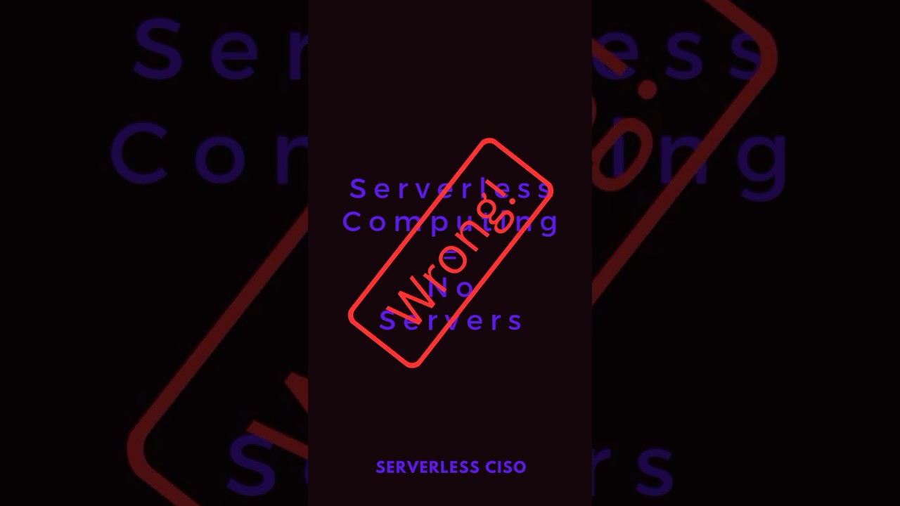 What is Serverless? It doesn&rsquo;t mean no servers!