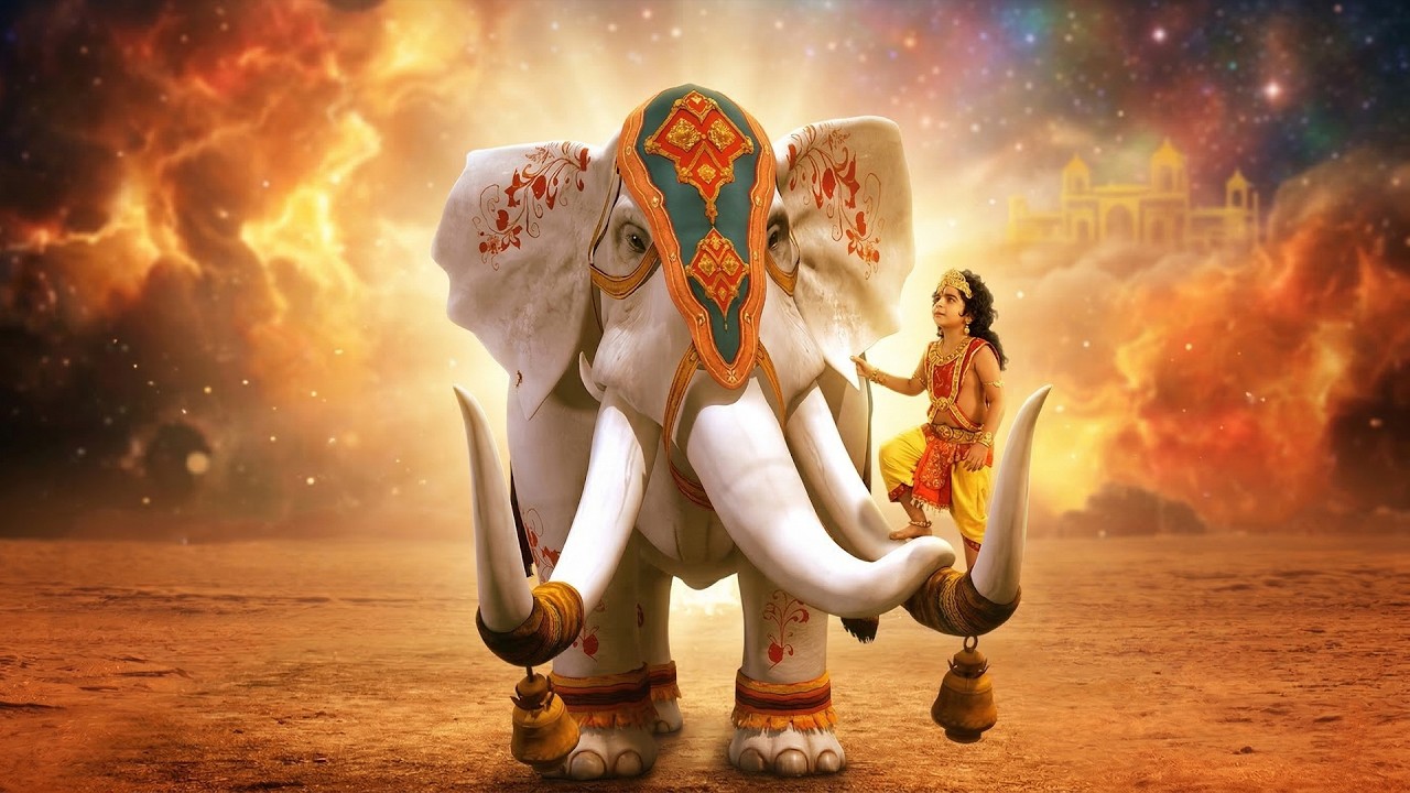 🐘 देवों का हाथी ऐरावत बना हनुमान का सहारा! स्वर्ग में बड़ा चमत्कार | Mahabali Hanuman 146