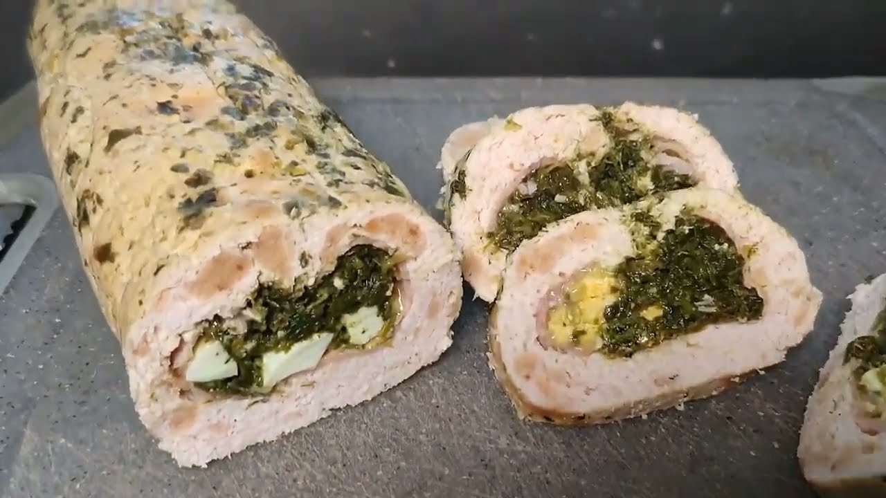Polpettone di pollo farcito