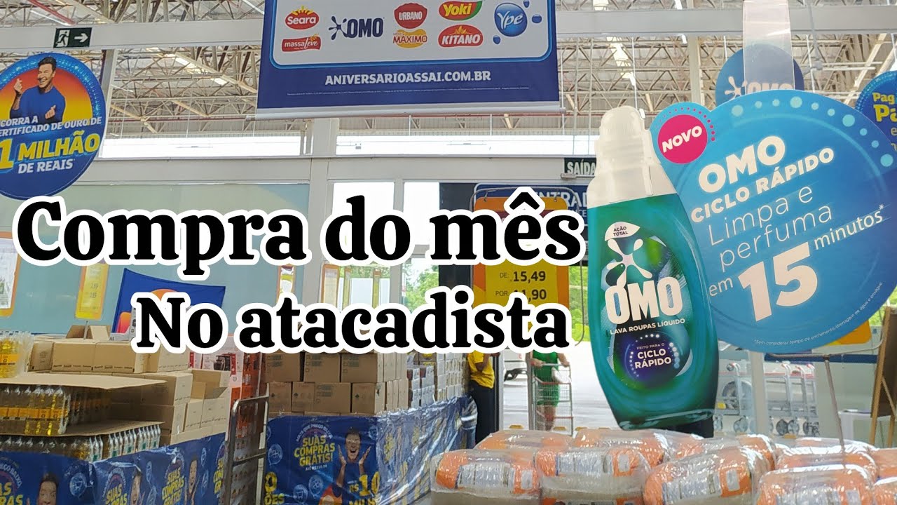 COMPRA DO MÊS FUI NO ATACADISTA 