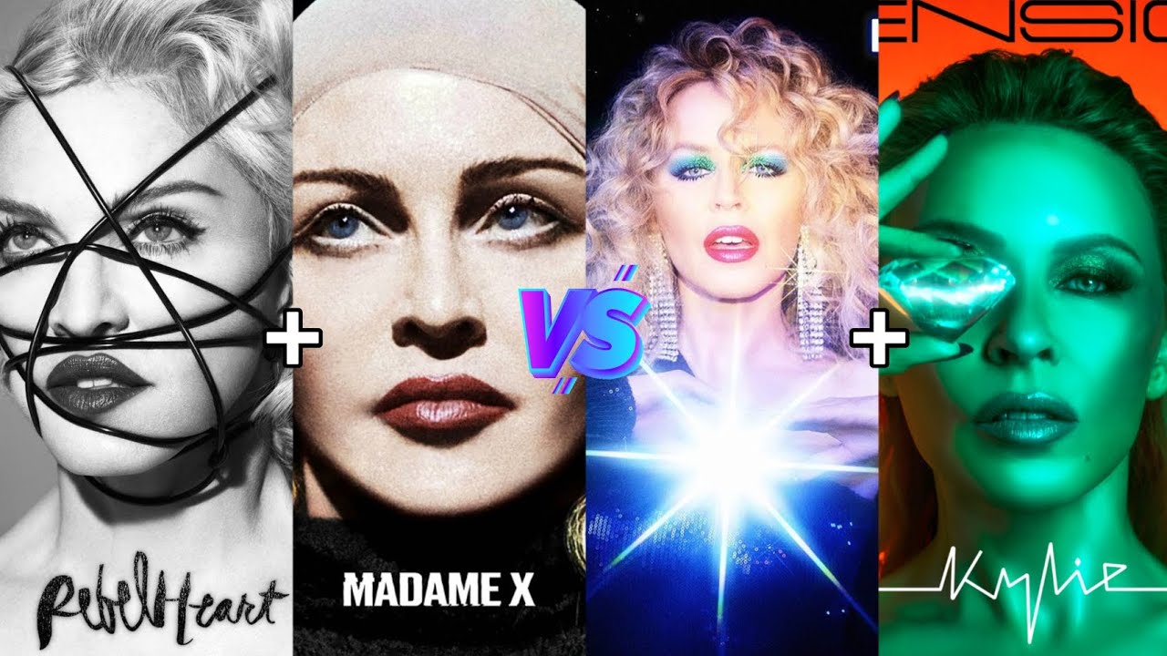 Rebel Heart + Madame X (Madonna) vs Disco + Tension (Kylie Minogue) - Album Battle