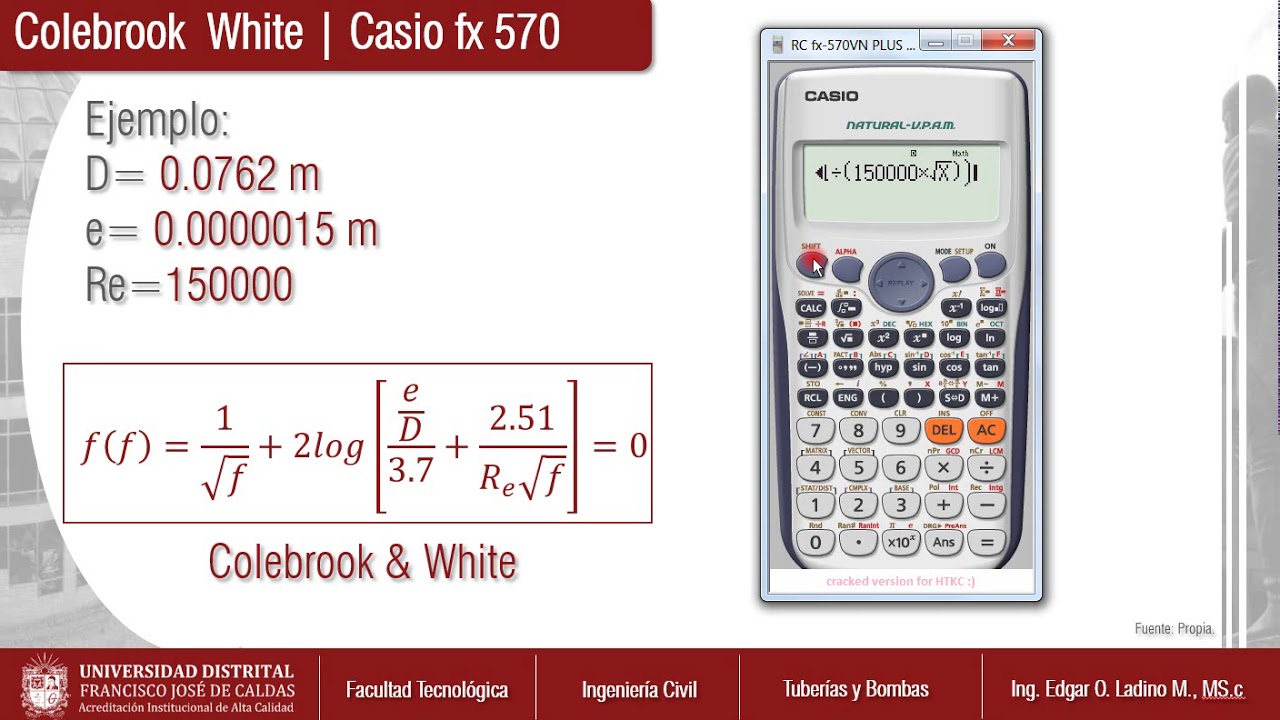 Colebrook White - Casio fx 570