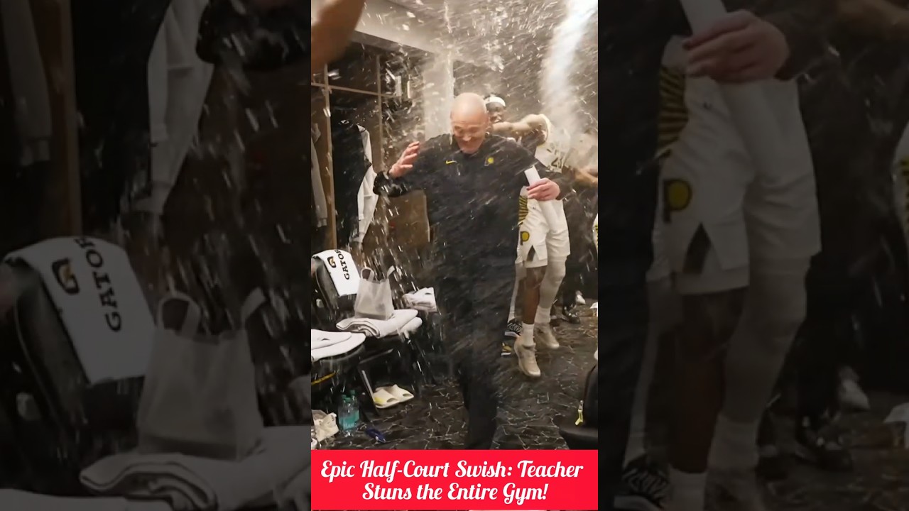 The Ultimate Mic Drop! 🎤 Teacher Sinks Impossible Half-Court Shot! 🏀🔥 