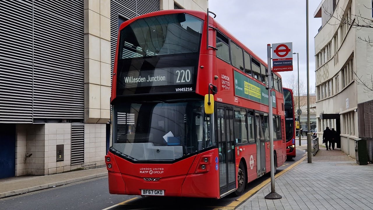 FULL JOURNEY | LONDON BUS 220 WANDSWORTH - WILLESDEN JUNCTION (BF17GKD) VH45216
