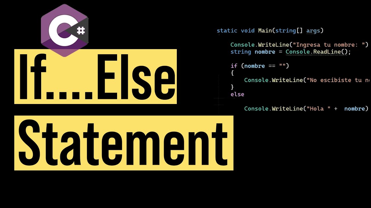 Cómo usar if y else en C# para tomar decisiones