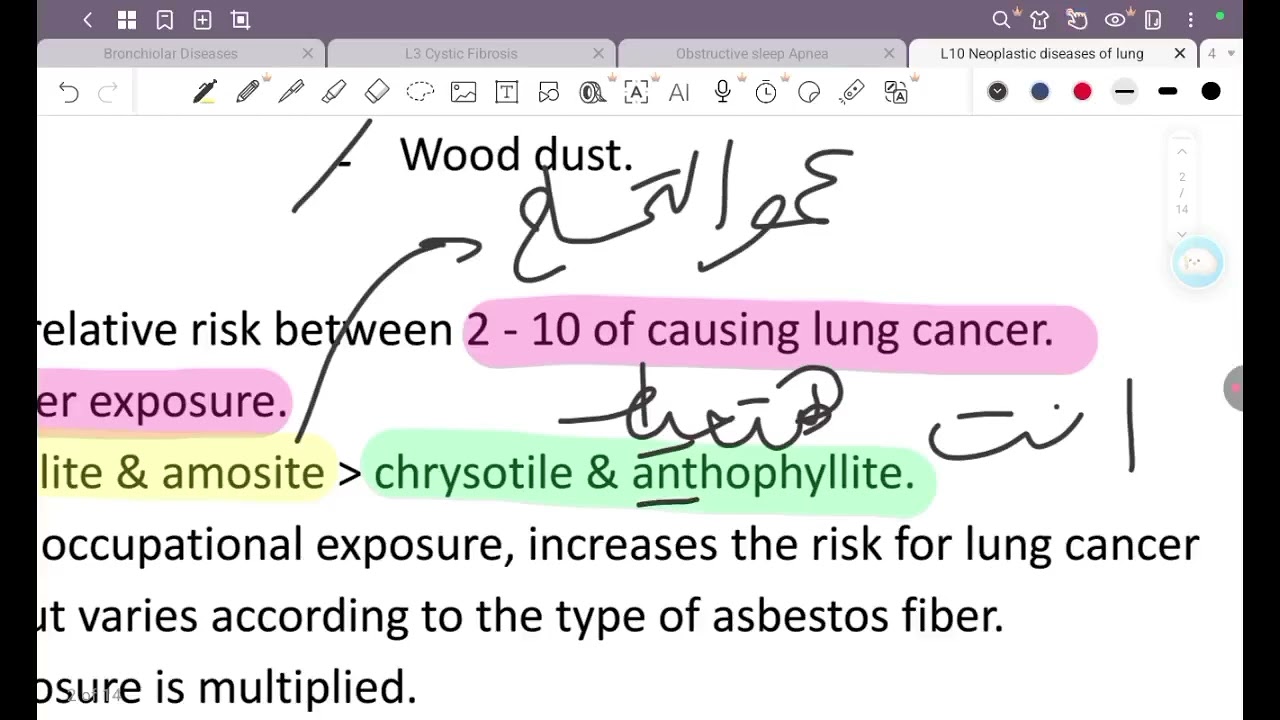 L10 Chest (Neoplastic diseases of the lung) MED3 41