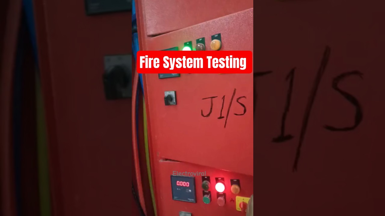 Fire System Testing #safetyfirst #fire  #electricalindia #electricalengineering #diy #electroviral