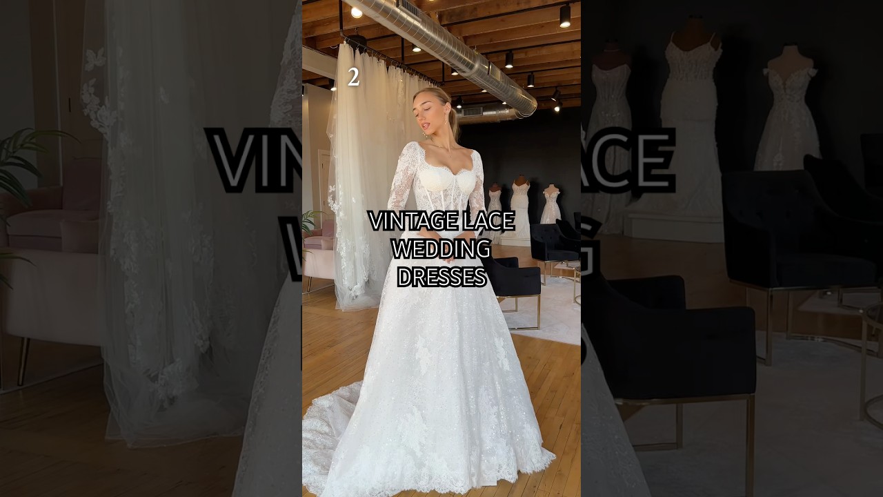 Vintage lace wedding dresses 💌 