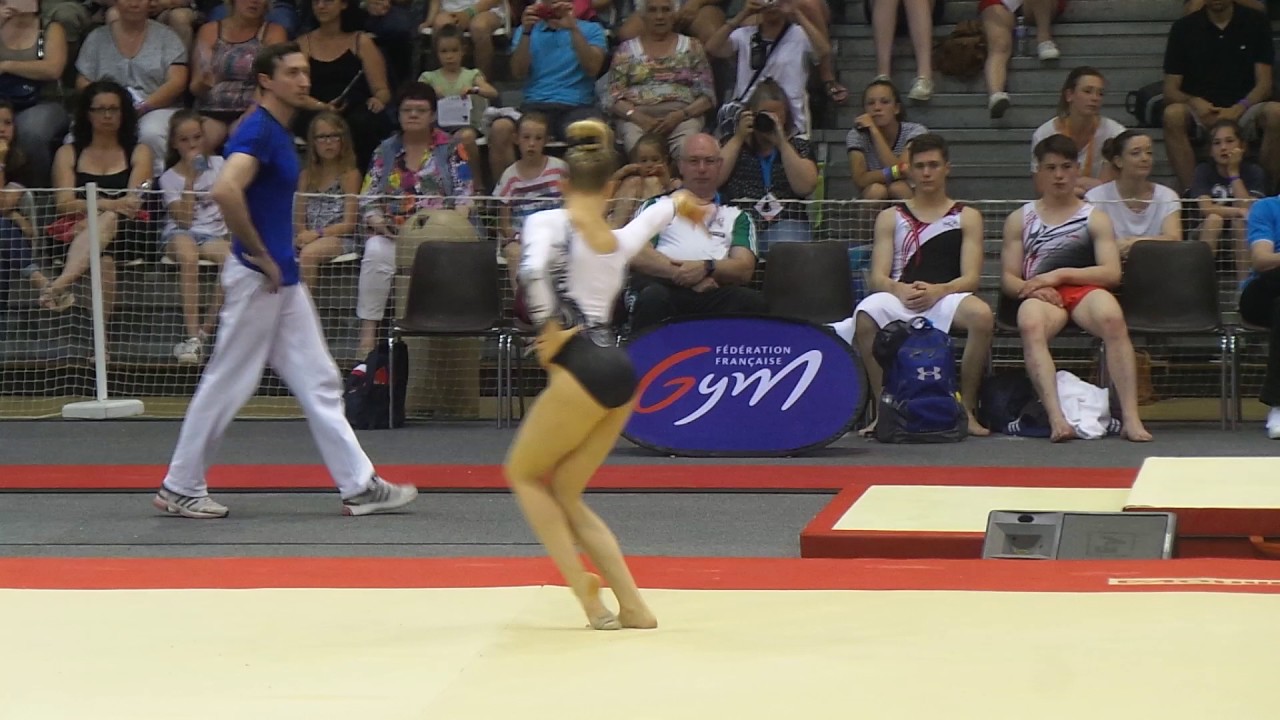 Juliette Bossu (2000) - Finale sol - Championnat de France 2017