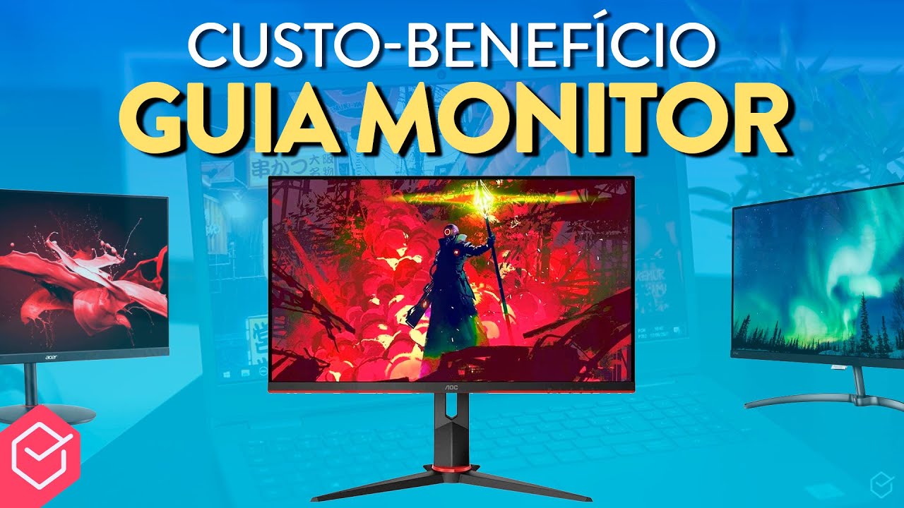 Qual MELHOR MONITOR CUSTO BENEFÍCIO ATUALMENTE?? // opções baratas, gamer 144hz, ultrawide e 4K!!