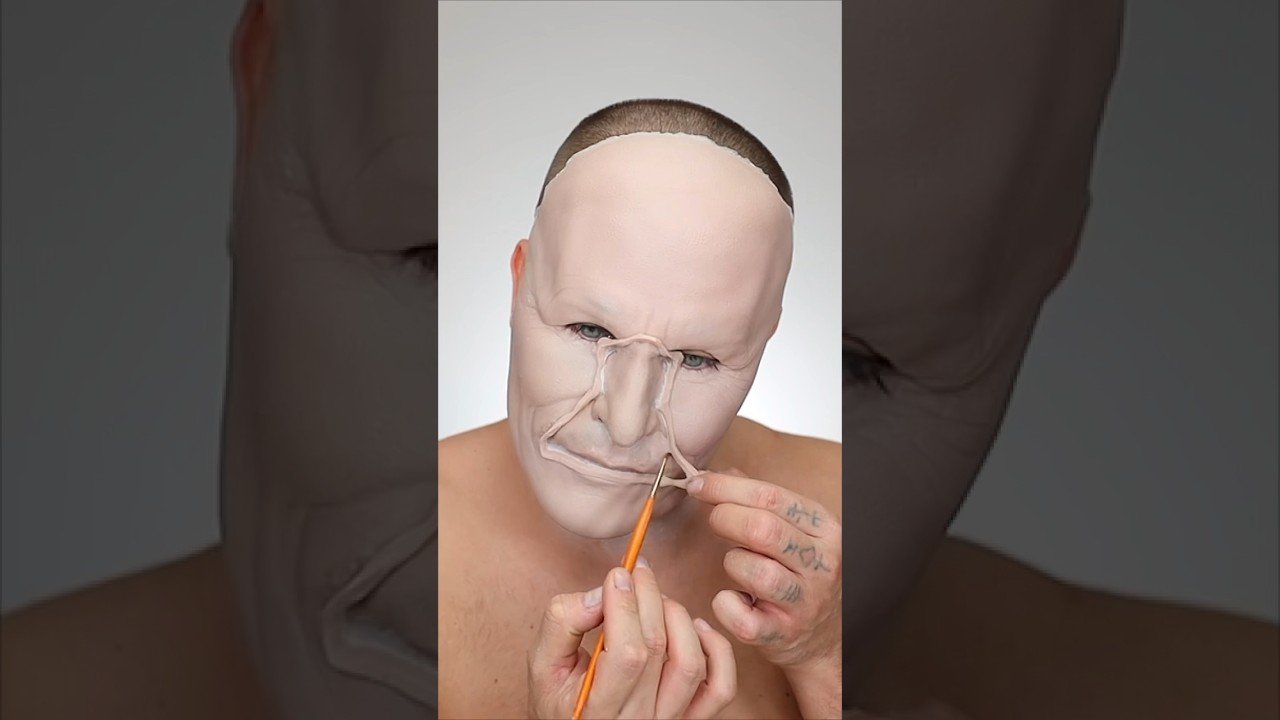 Perfecting my craft of prosthetic makeup transformations 👑 