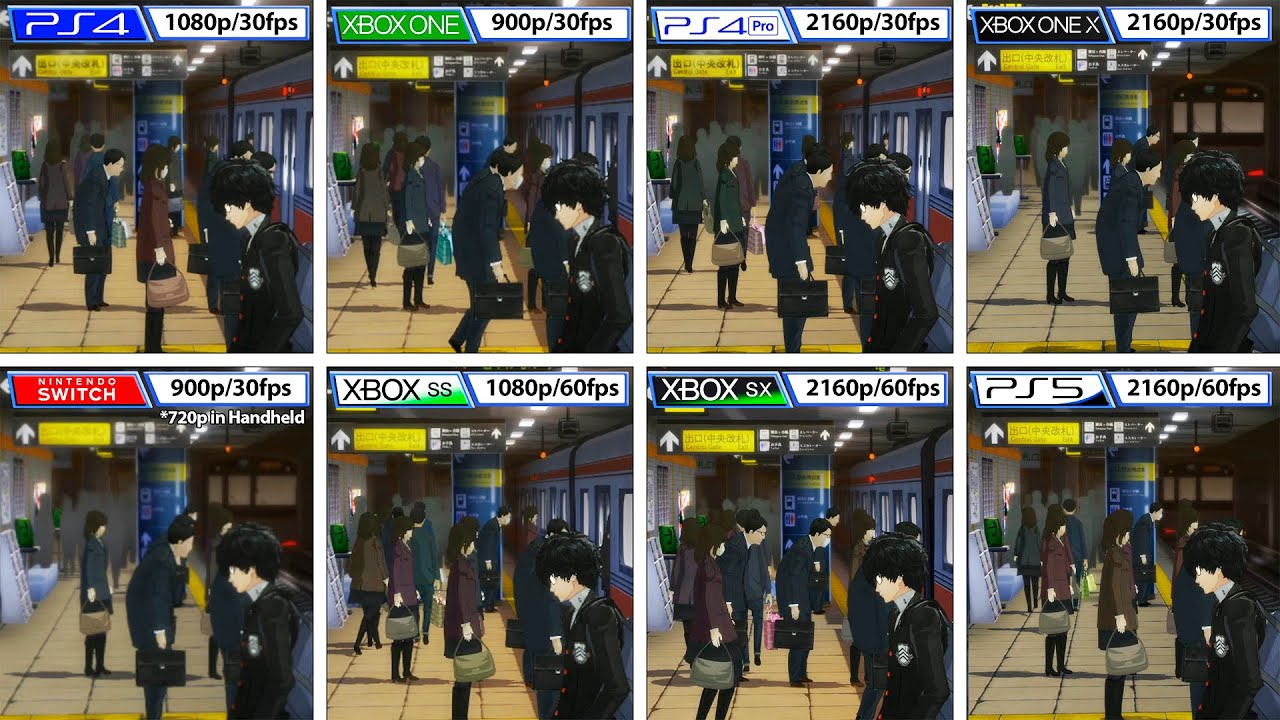 Persona 5 | Switch - PS4 - PS5 - Xbox One - Xbox Series | Graphics Comparison | Analista De Bits