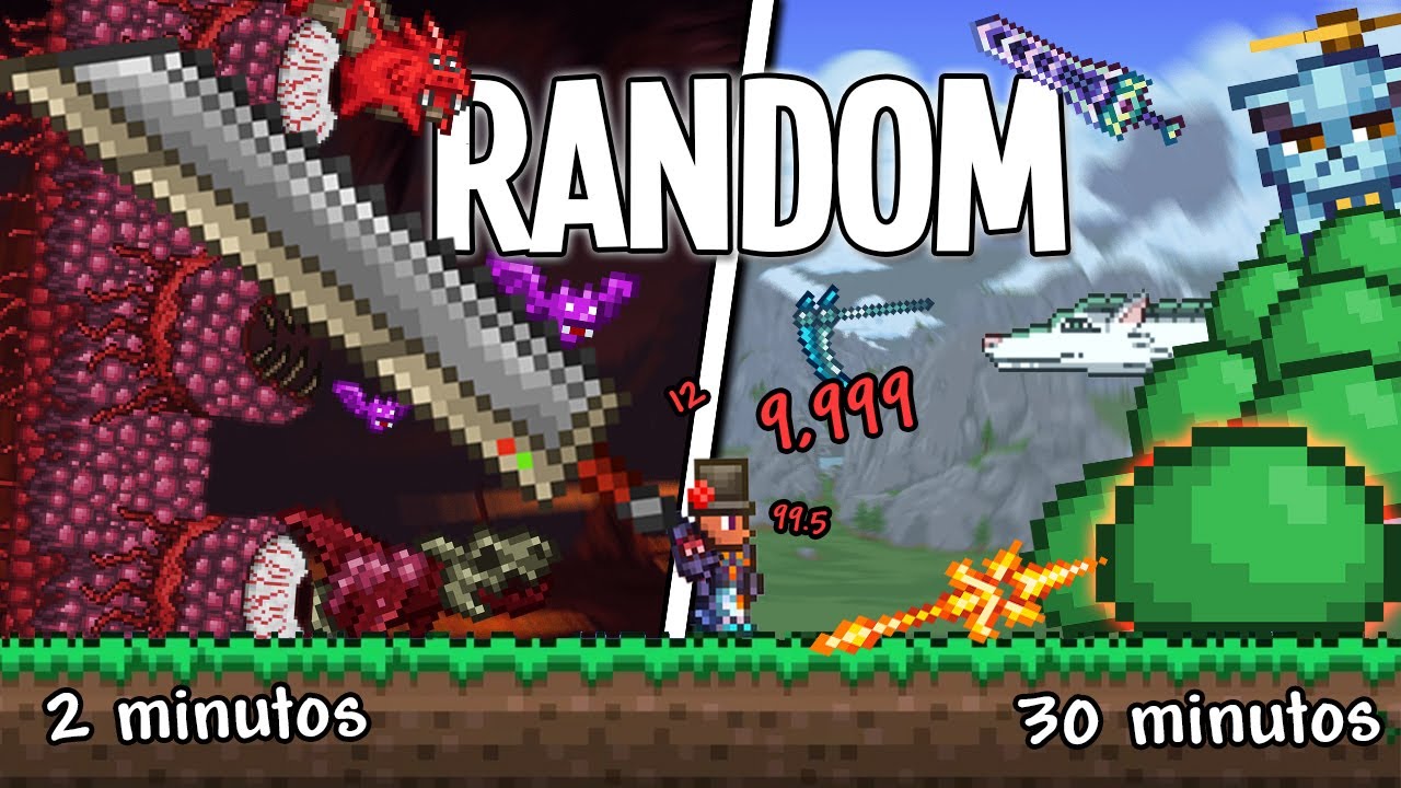 Me PASO TERRARIA PERO Todo Es RANDOM 💀🐈 Prehardmode  | #MAKE