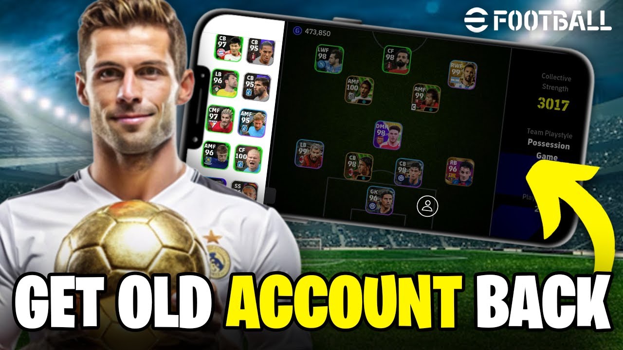 How To Get Old eFootball Account Back That Wasn't Linked To Konami ID