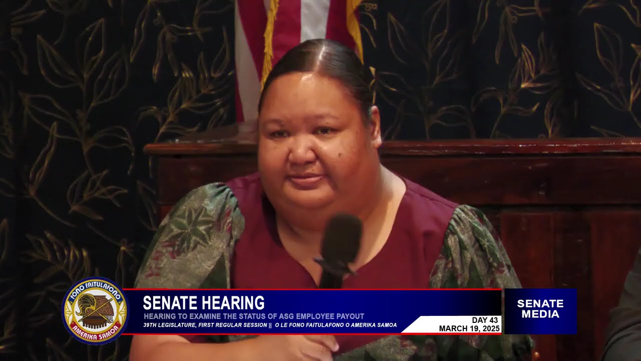 Senate Hearing, ASG Employee Structure and Payout Day 43.