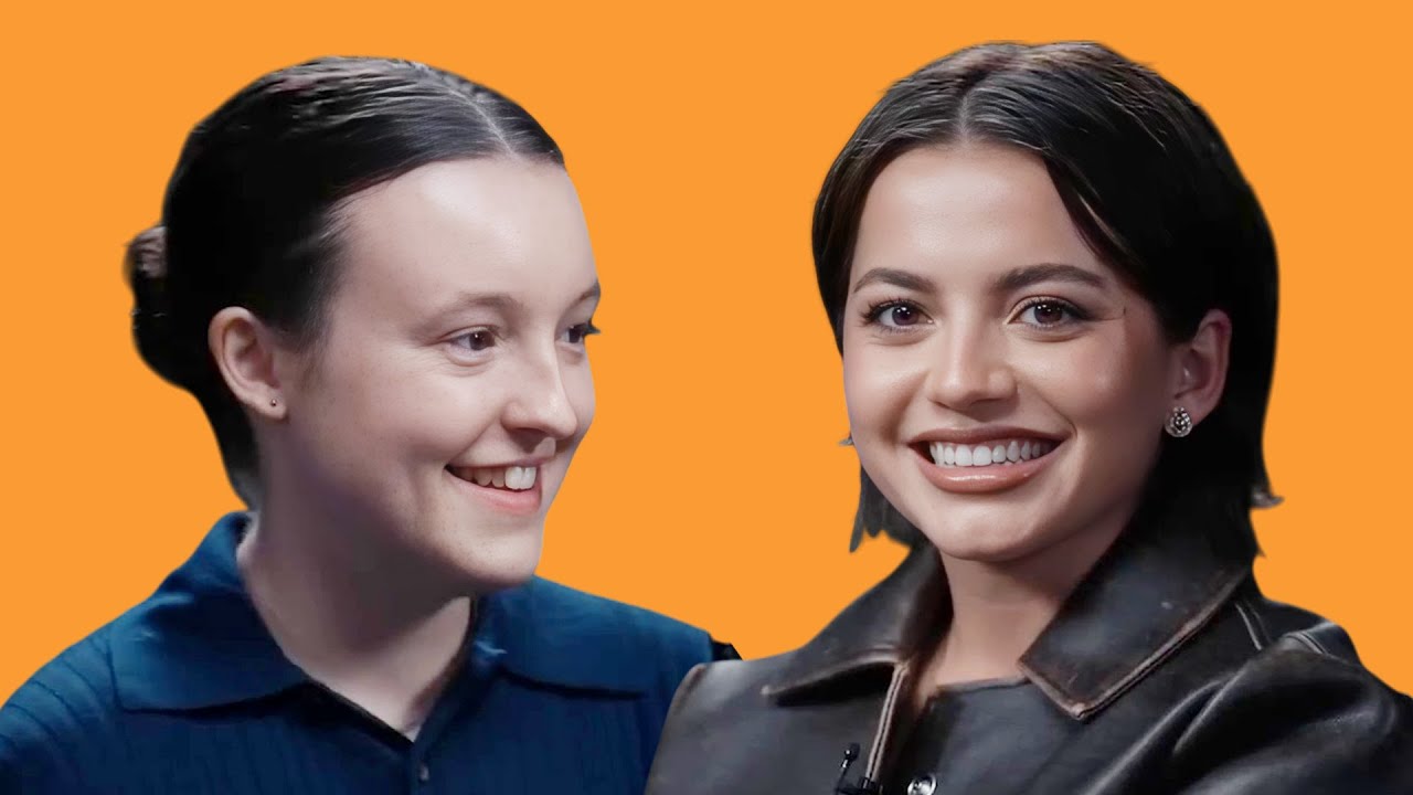 Bella Ramsey and Isabela Merced being the cutest work couple