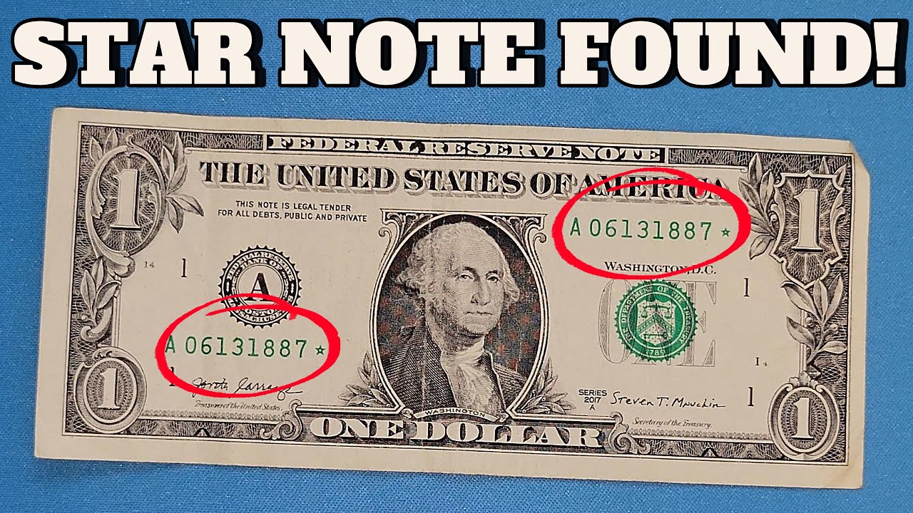 BIRTHDAY STAR NOTE $1 Bill Found! Bill Search for Banknotes Worth Money