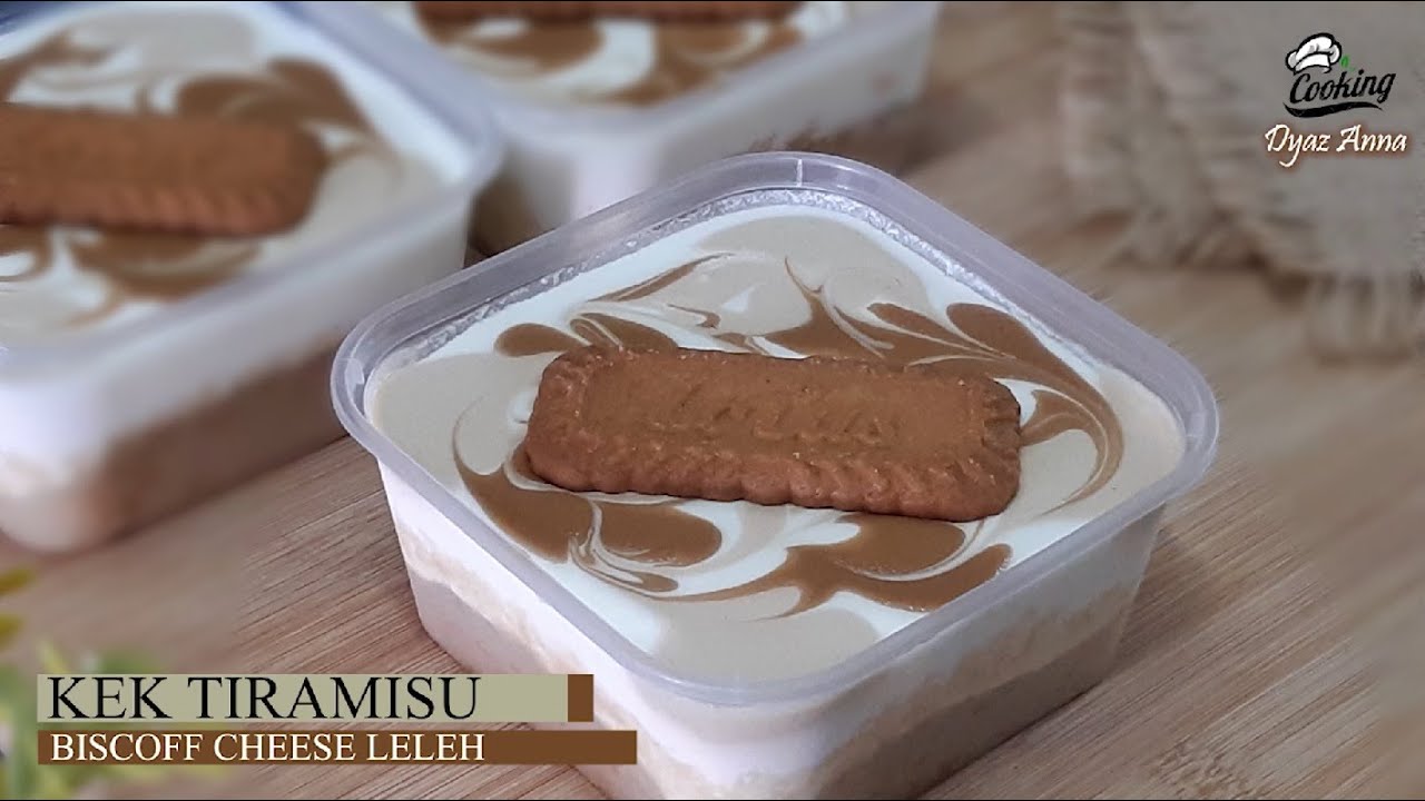 Kek Tiramisu Biscoff Cheese Leleh | Kek Span Coffee Yang Gebu | Boleh Untuk Jualan..