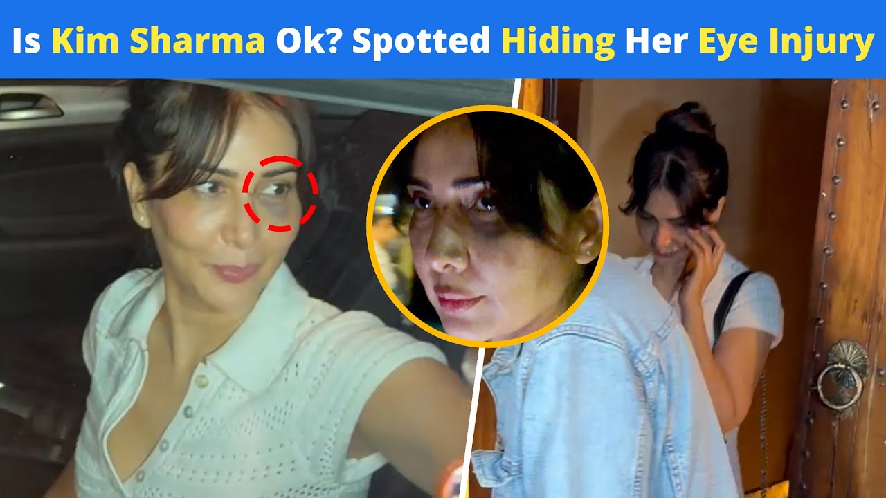 Did Kim Sharma Suffer An Eye Injury? Actress Spotted Hiding Her Face In Bandra