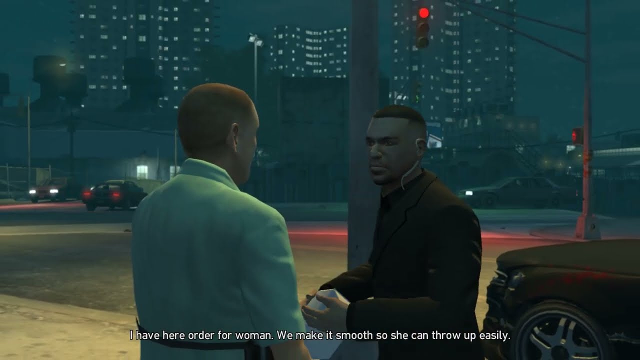 GTA TBoGT - 6 Star Wanted Level Escaped - Delivering food to the Starving Woman at the Club