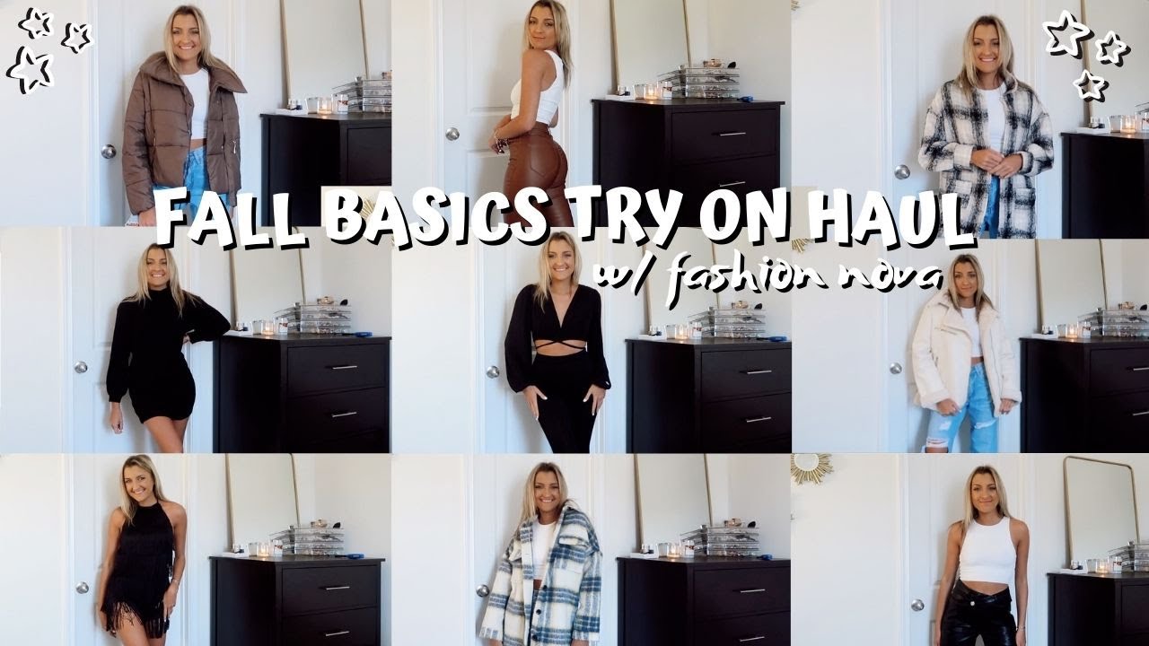 FALL BASICS TRY ON HAUL W/ FASHION NOVA 2021 // jackets, jeans, and two piece sets
