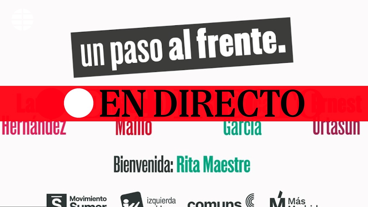 🔴 DIRECTO | Acto político de Sumar, IU, Comuns y Más Madrid por el futuro de la izquierda