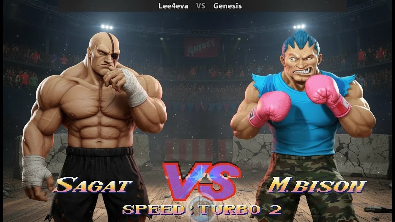 Super Street Fighter 2 Turbo Lee4eva vs Genesis PART 02/03