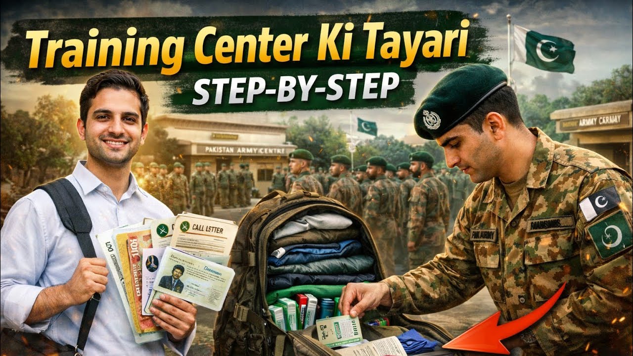 Pak Army 25A 25b Training Center K Liye Tayari Kesy Kary // Ready For Training Pak Army Jobs 