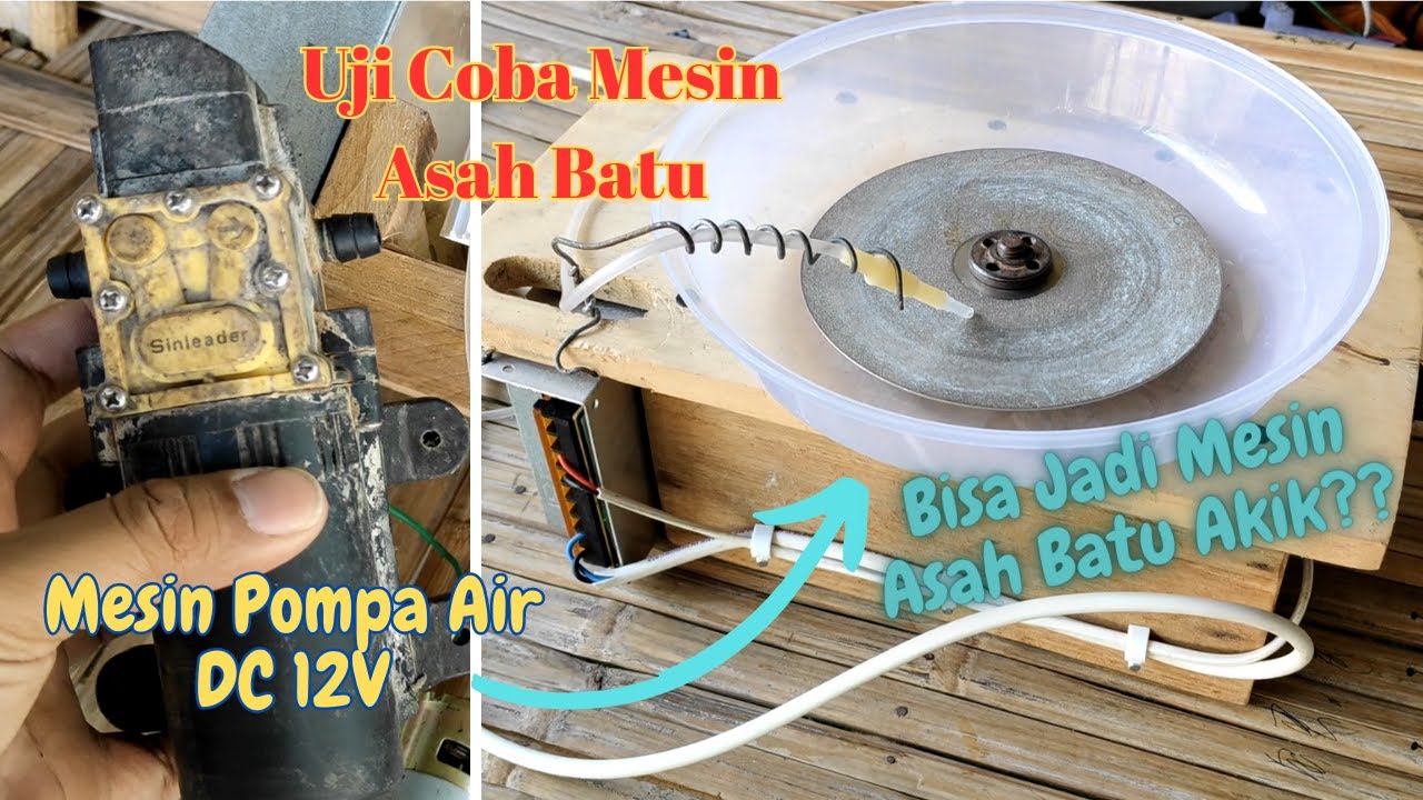 Uji Coba Mesin Asah Batu Akik