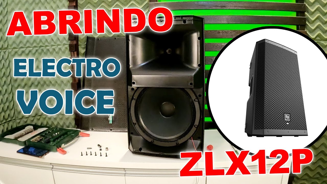 DESMONTANDO A CAIXA ELECTRO VOICE ZLX12P! MANUTENÇÃO COMO DESMONTAR!