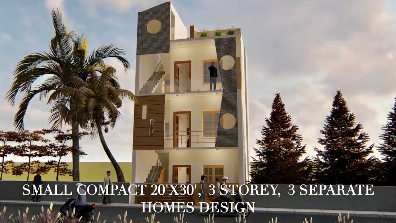 20x30 House design with dimensions | Full walkthrough