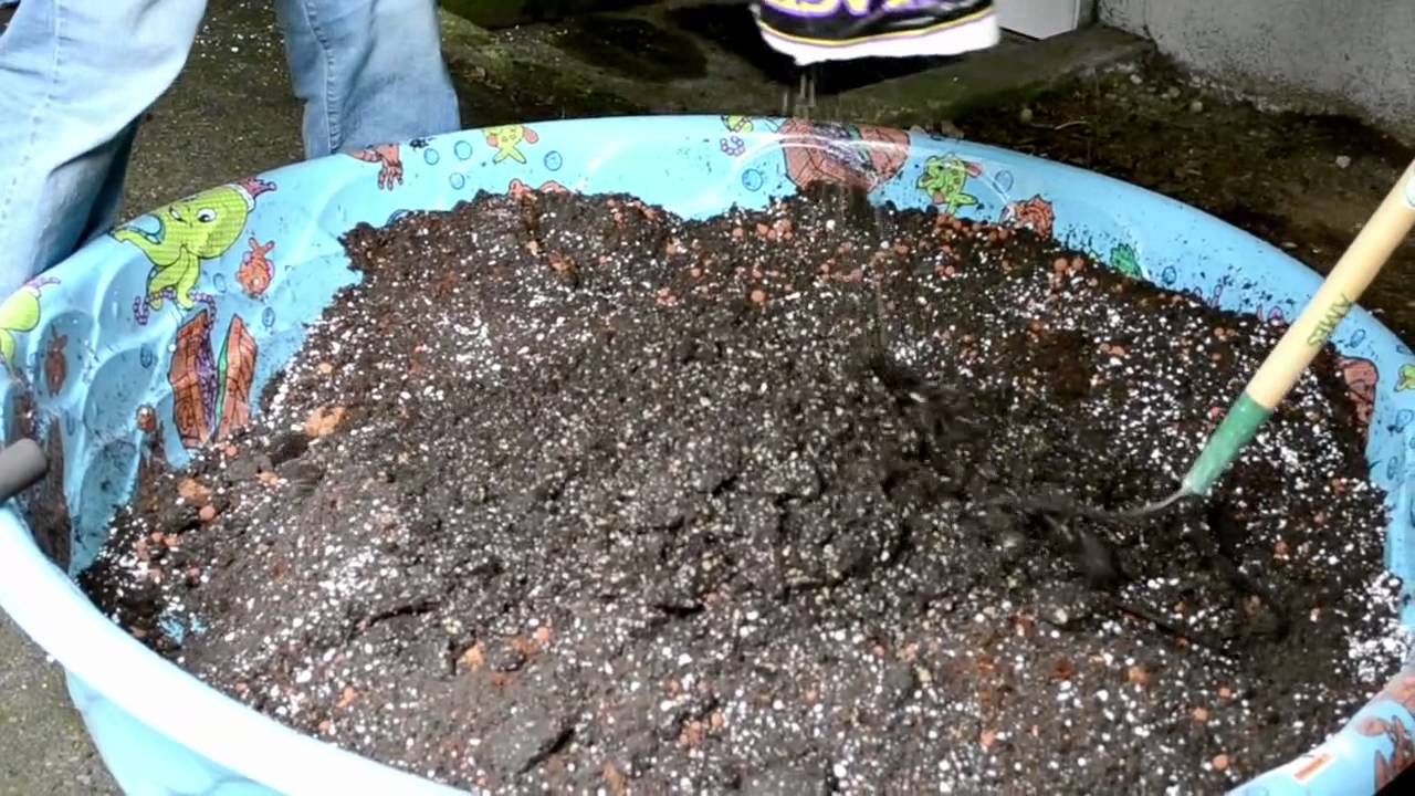 Mixing Super Soil with Jinxproof and Mr. Spliff