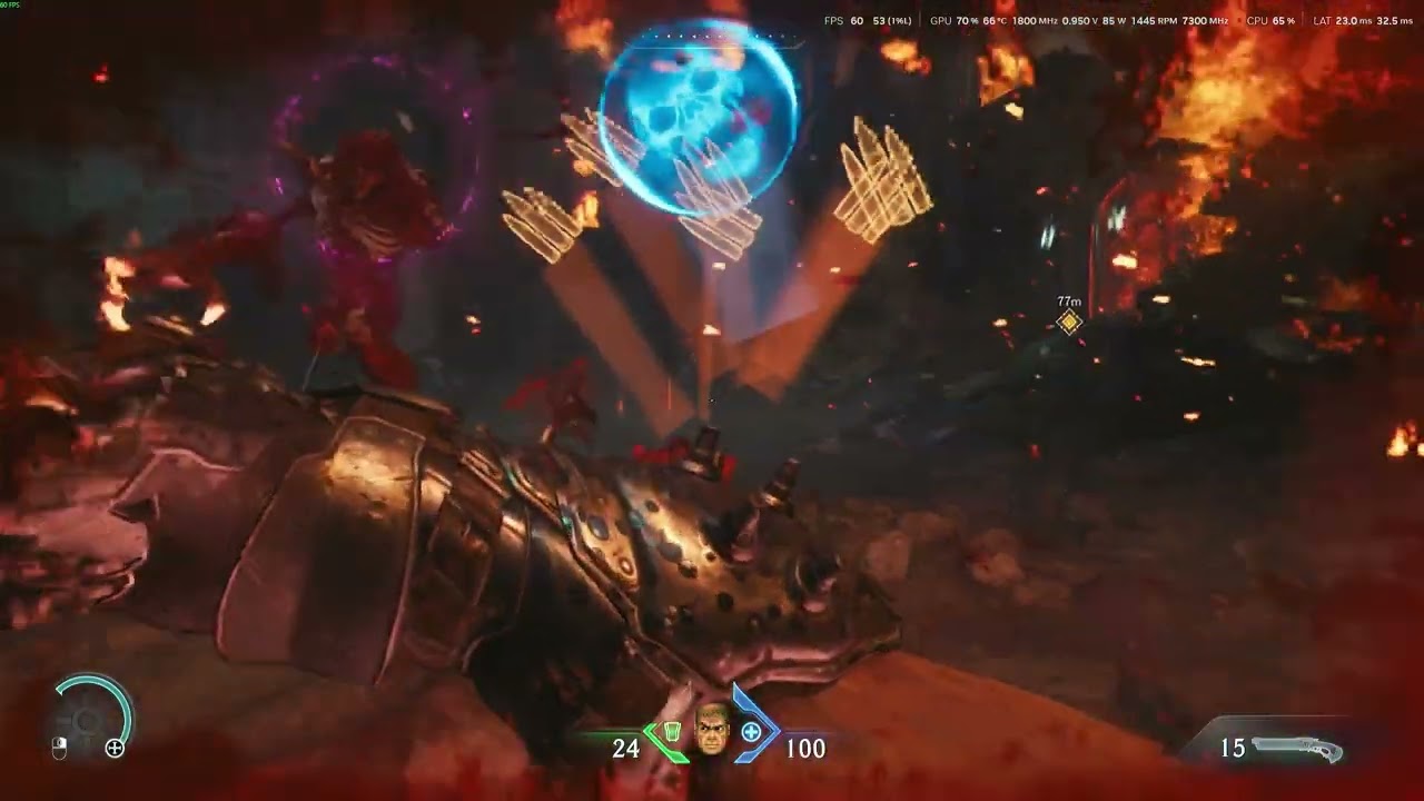 DOOM The Dark Ages- Ch1 - Nightmare  - 1 death (RTX 2060 6GB)