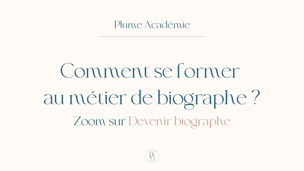 Comment se former au métier de biographe ?