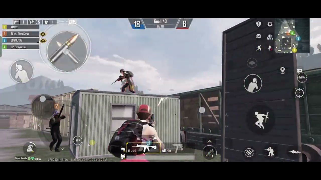 Bgmi team death match kill 15