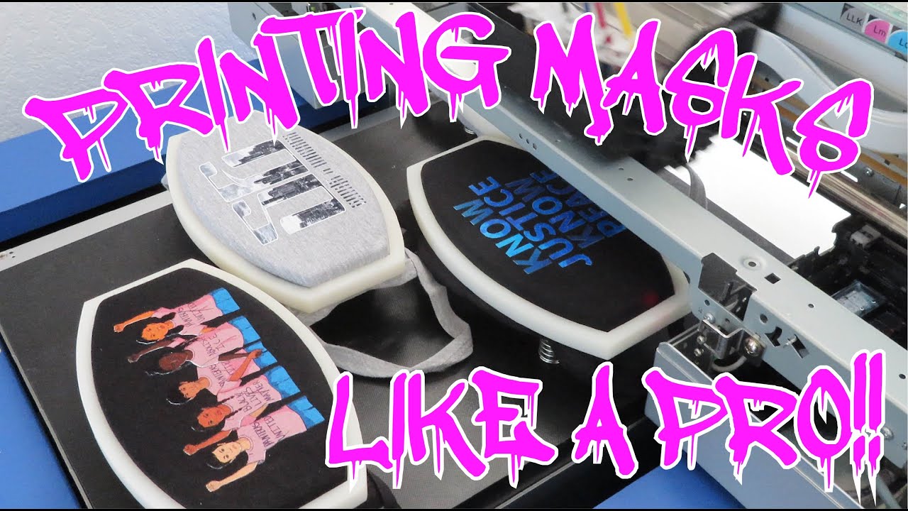 DTG - PRINTING MASKS LIKE A PRO!!!
