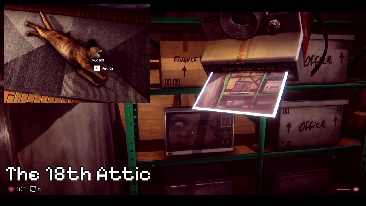 Game Horror Anomali DENGAN KUCING, KAMERA, DAN LOTENG - THE 18TH ATTIC