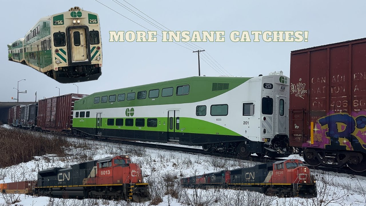 (Go Transit 256, 201, CN 8013, And More) Railfanning At Newmarket And Mount Albert Through The Week