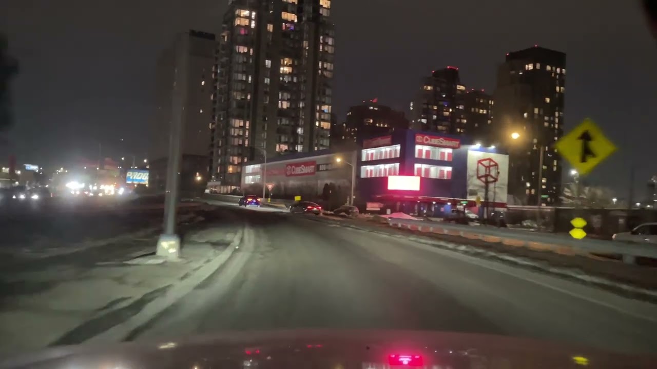 WWG 4K Drive: NYC South Bronx, Mott Haven / Baychester - I287 & I95 evening 2026-02-10