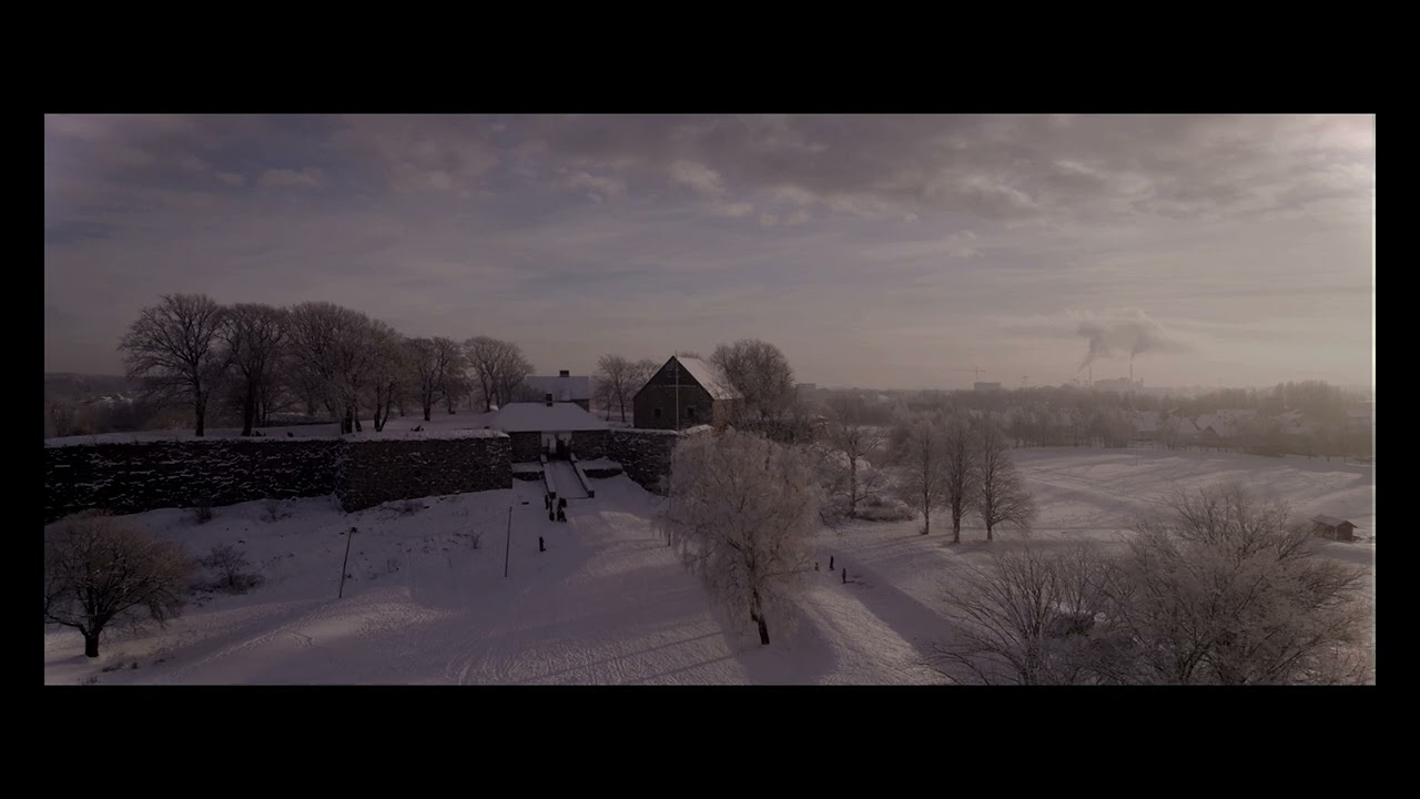 Fredrikstad in Winter -Drone footage of the Old Town