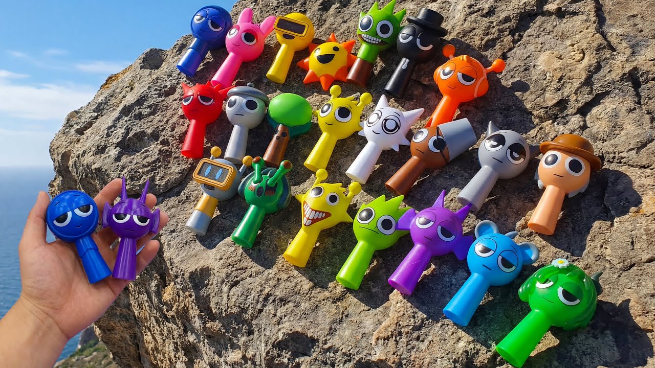A Strange Creature on the Rocky Beach — Sprunki?!