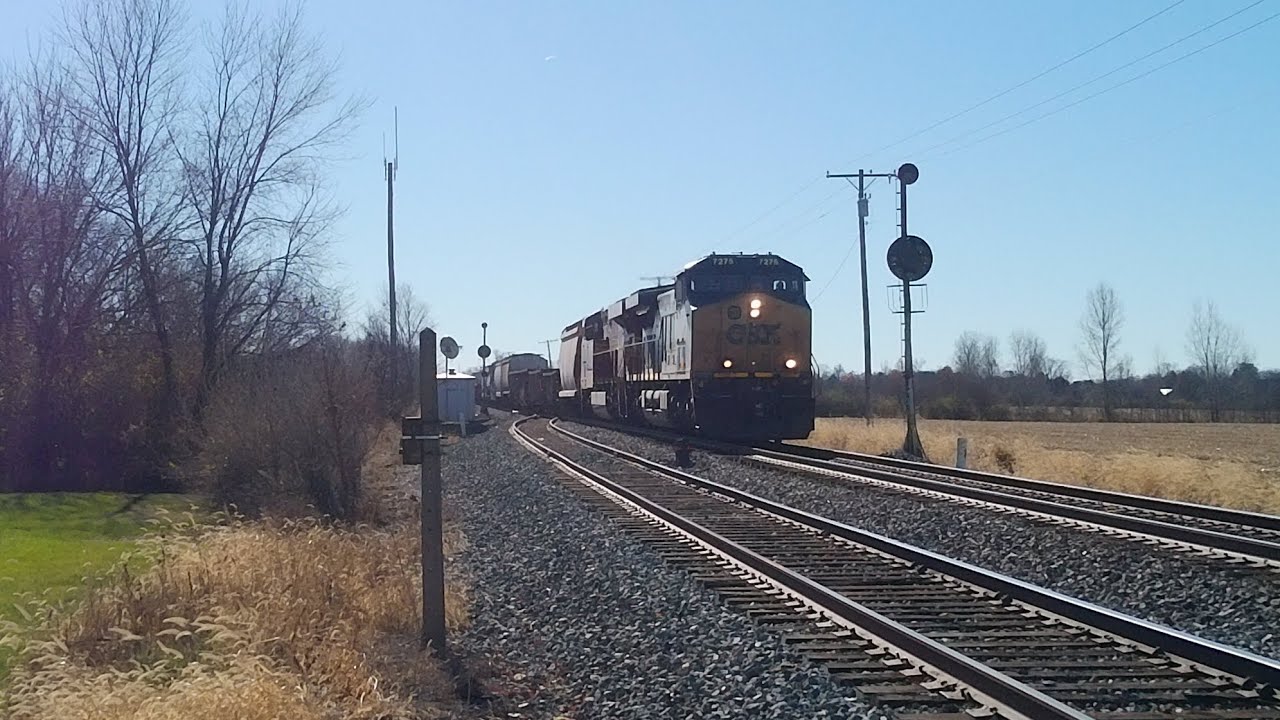 CSX 1851 trailing, CPL's, and and a Mac and GP38-3