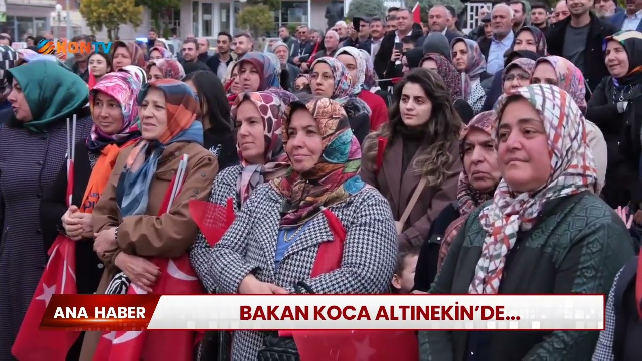 Bakan Koca Altınekin'de