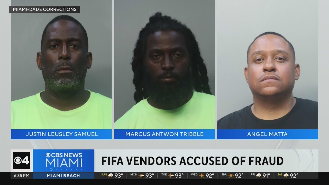 Vendors arrested for credit card fraud during World Cup match in Miami