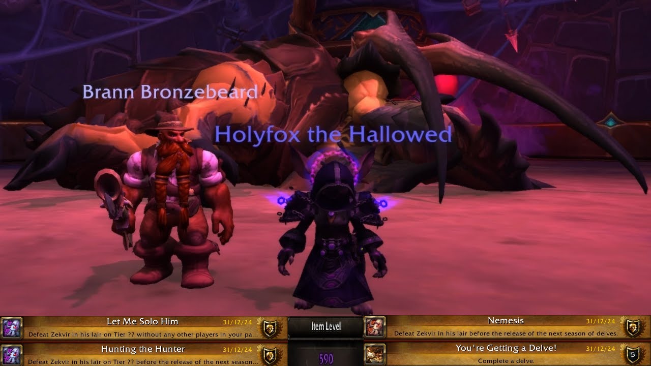 Zekvir's Lair Tier ?? Delve - Solo - Shadow Priest - ilvl 590 - Let Me Solo Him